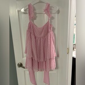 Lucy in the sky, summer dress, pink, worn once